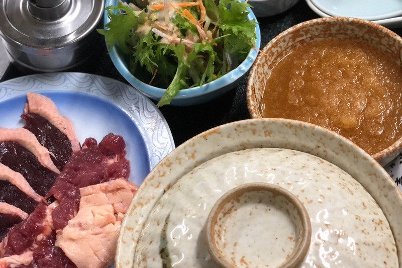 天然真鴨くわ焼き膳 3,300円